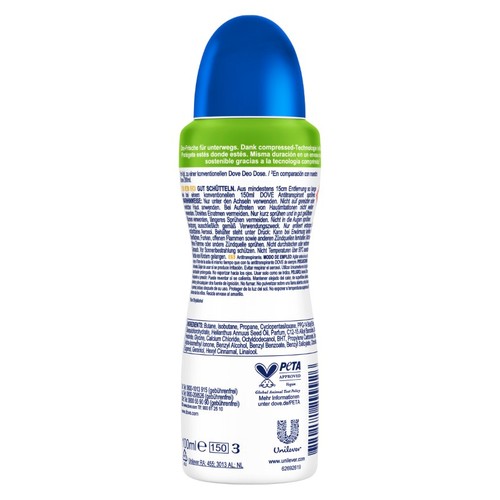DOVE Desodorant Original en esprai format viatge