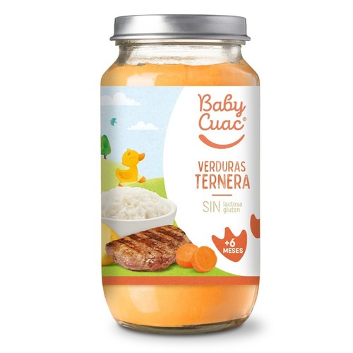 BABY CUAC Puré de verdures i vedella
