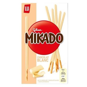 MIKADO Galletas bañadas de chocolate blanco
