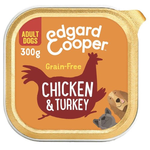 EDGARD & COOPER Menjar humit amb pollastre i gall dindi per a gos