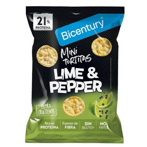 BICENTURY Coquetes mini de proteïna gust lime i pepper