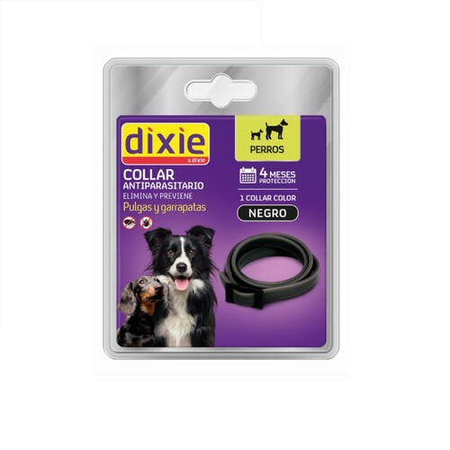 DIXIE Collar gos antipuces negre