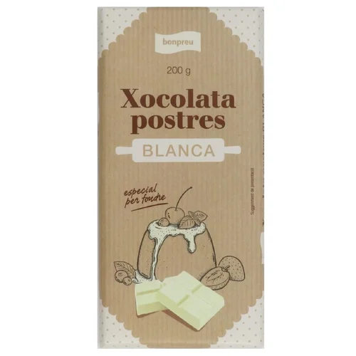 Chocolate con leche para fundir
