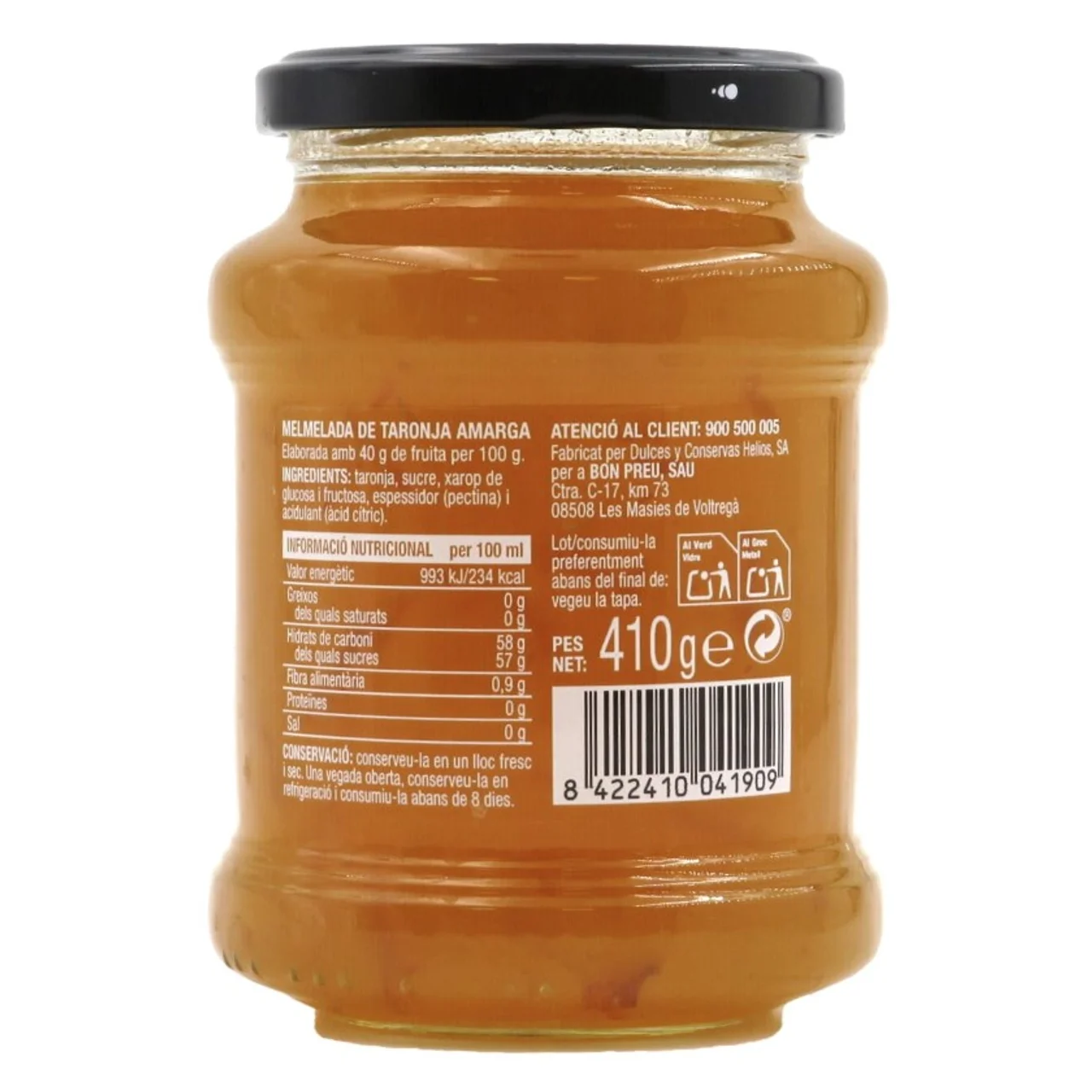 BONPREU Mermelada de naranja amarga