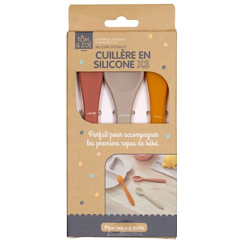  Joc de culleres silicona per a nadons
