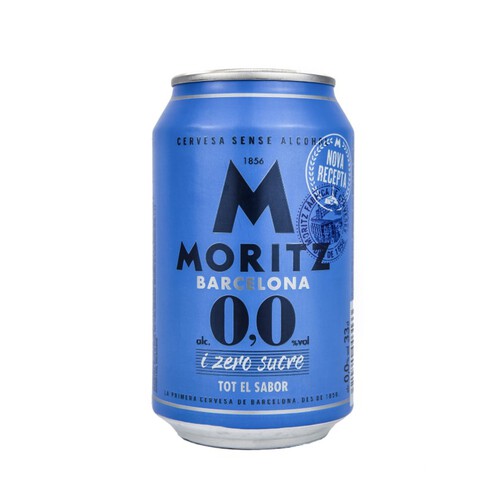 MORITZ Cervesa sense alcohol 0,0% en llauna