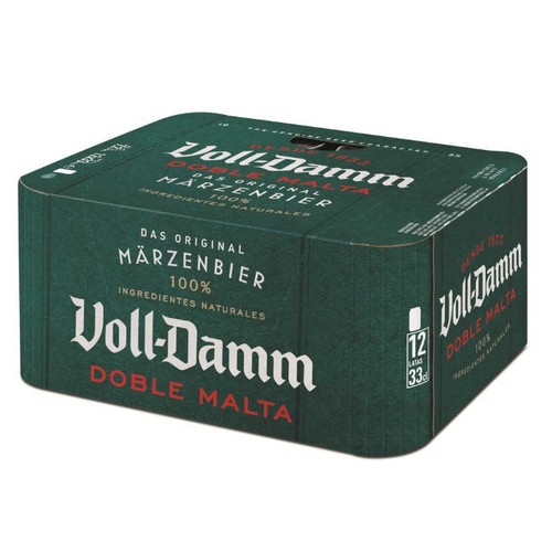 VOLL DAMM Cervesa doble malta 12 x 33 cl en llauna