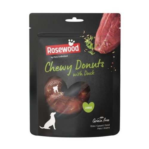 PETS UNLIMITED Snack gos chewy donut d'ànec