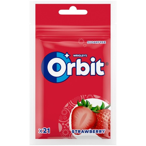 ORBIT Xiclets de maduixa sense sucre