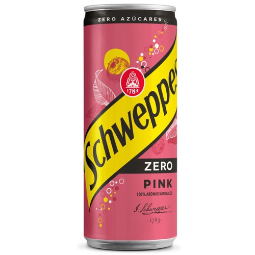 SCHWEPPES Refresc tònica Pink Zero en llauna