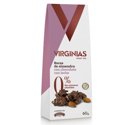 VIRGINIAS Roques d'ametlles amb xocolata 0%