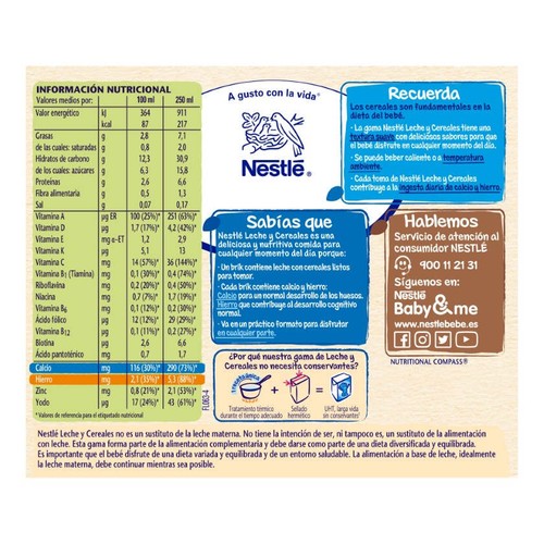 NESTLÉ Llet i cereals infantil