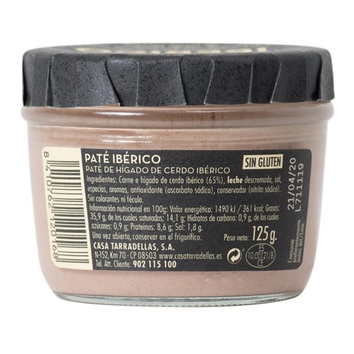 CASA TARRADELLAS Paté de porc ibèric