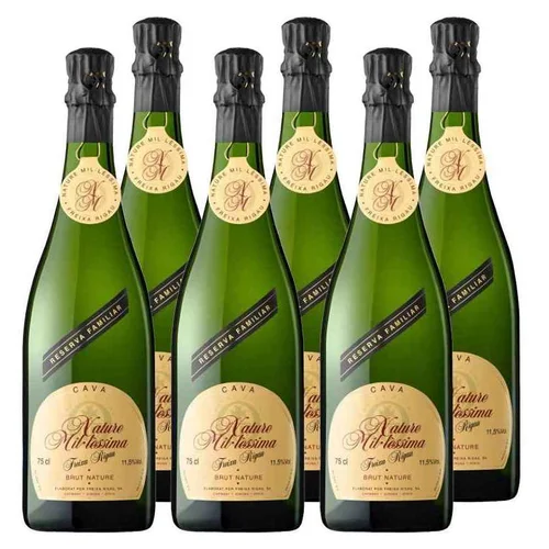 Cava Brut Nature guarda superior reserva ecológico