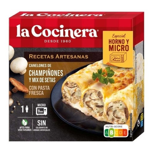 LA COCINERA Canelons de bolets
