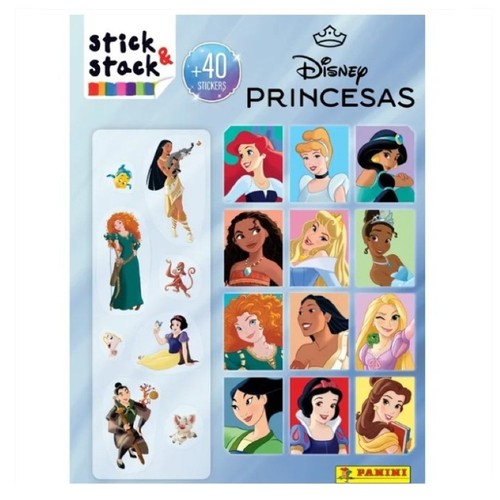 ED. PANINI Llibre Stick&Stack Princesas Disney
