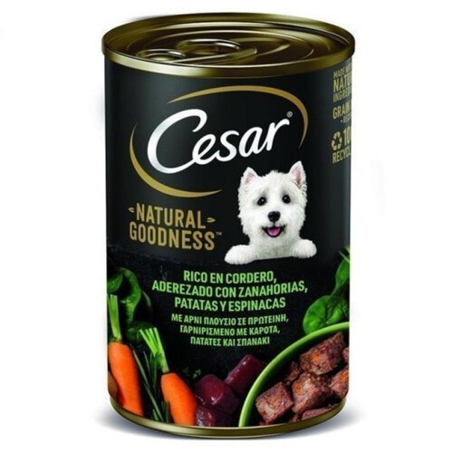 CESAR Menjar de xai i vegetals per a gos adult