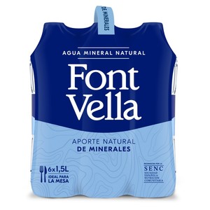 Imagen de FONT VELLA Aigua mineral natural 6x1,5 L