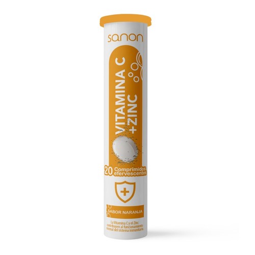 SANON Vitamina C i Zinc en comprimits efervescents