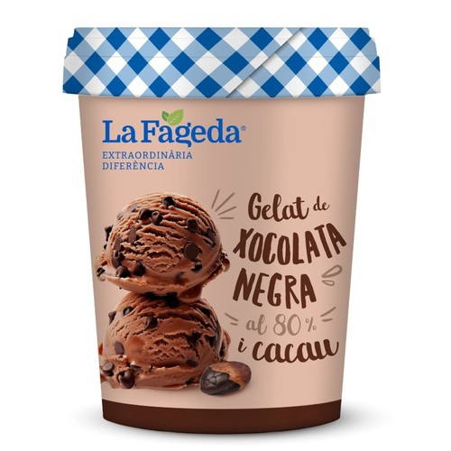 LA FAGEDA Gelat de xocolata negra i cacau