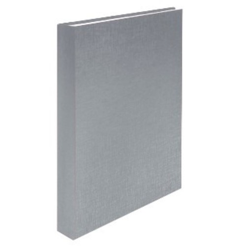 ABACUS Carpeta folrada amb 4 anelles de color gris