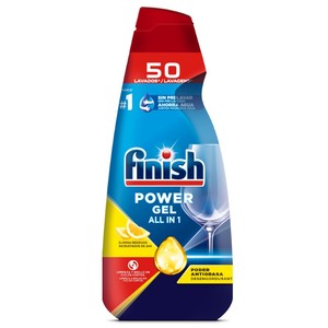 Imagen de FINISH POWER GEL Rentavaixelles en gel llimona Power Gel All in 1 de 50 dosis