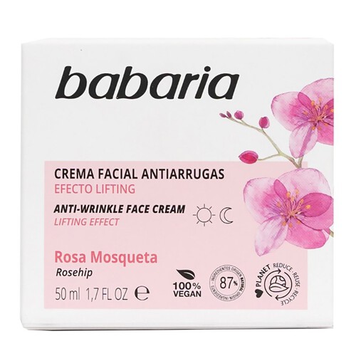 BABARIA Crema facial antiarrugues Rosa Mosqueta