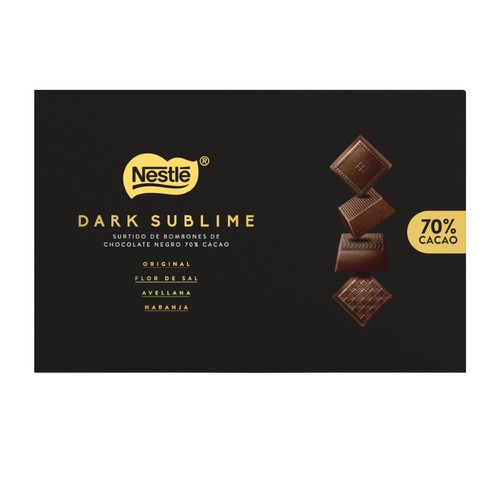 NESTLÉ DARK SUBLIME Bombons de xocolata negra 70% cacau