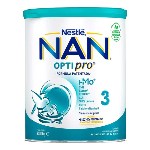 Leche infantil sin lactosa en polvo