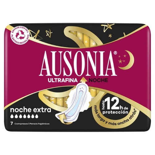 AUSONIA Compresa de nit extra amb ales