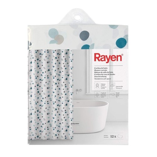 RAYEN Cortina de dutxa punts