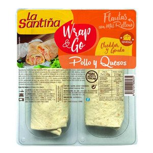 Imagen de LA SANTIÑA Flauta de pollastre i 2 formatges
