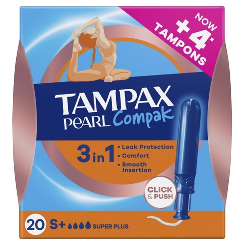 TAMPAX PEARL COMPAK Tampons super plus