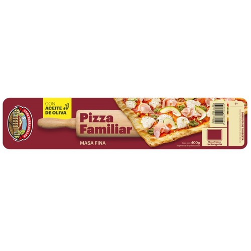 CASA TARRADELLAS Base fina i rectangular per a Pizza familiar
