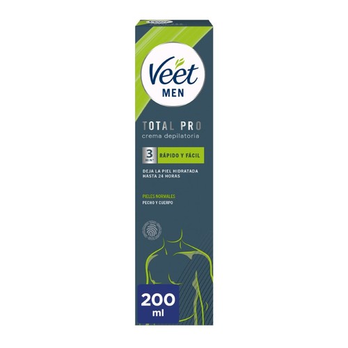 VEET MEN Crema depilatòria masculina pell normal Total Pro