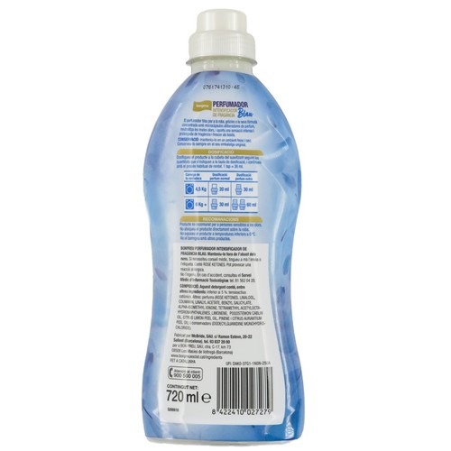 BONPREU Perfumador líquid blau per a roba de 37 dosis