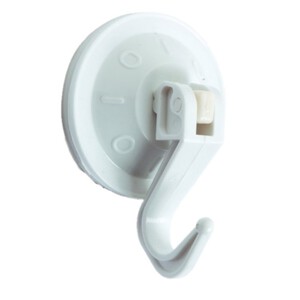 Imagen de BRINOX Penjador blanc articulat amb ventosa mitjà 35 mm