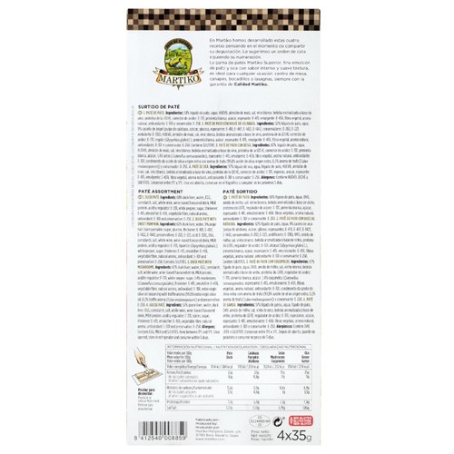 MARTIKO Assortiment de paté superior