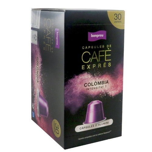 BONPREU Càpsules de cafè Colòmbia intensitat 7