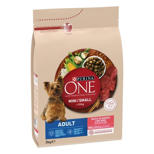 PURINA ONE Menjar de bou per a gos mini adult