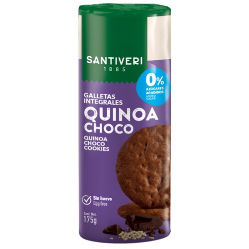 SANTIVERI Galetes integrals de quinoa i xocolata
