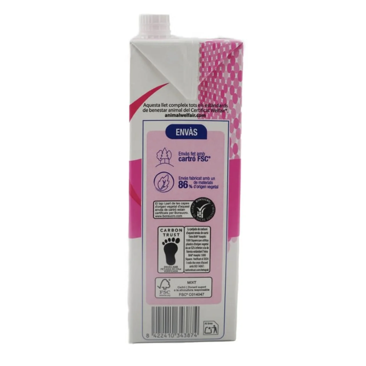 BONPREU Leche desnatada UHT con calcio
