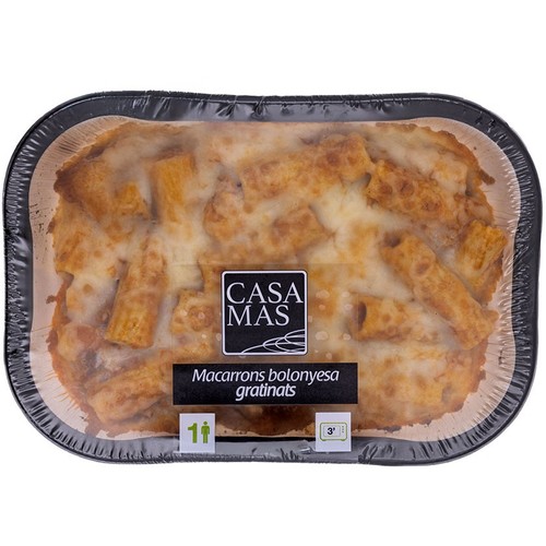 CASA MAS Macarrons a la bolonyesa gratinats