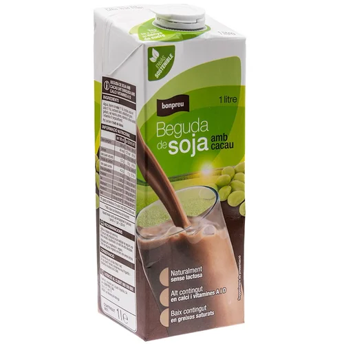 BONPREU Bebida de avena con cacao en cartón