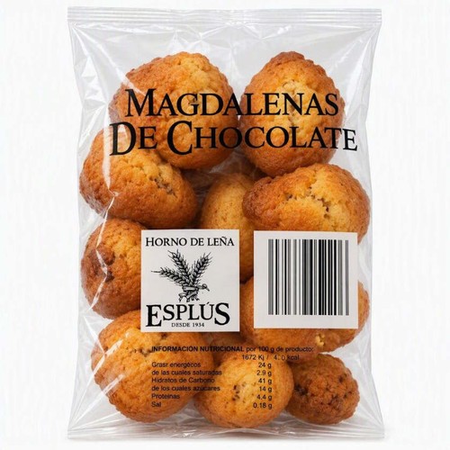 ESPLUS Magdalenes farcides de xocolata