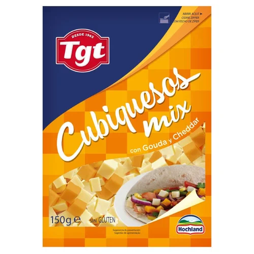Queso de cabra a dados