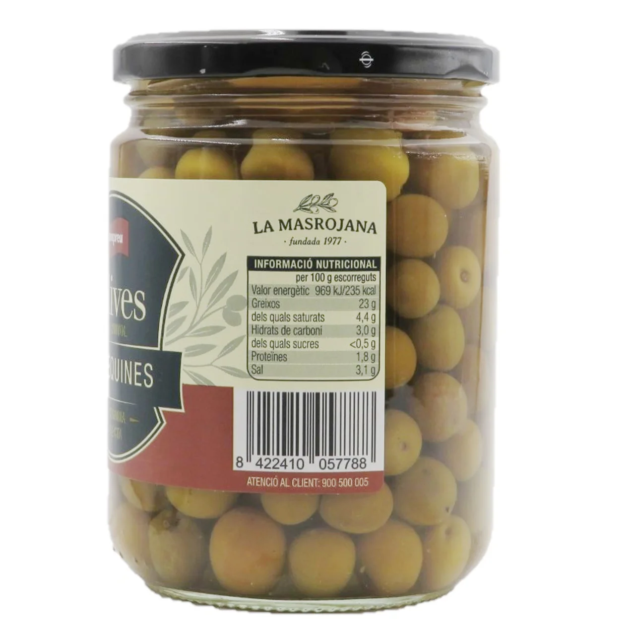 BONPREU Aceitunas arbequinas con hueso