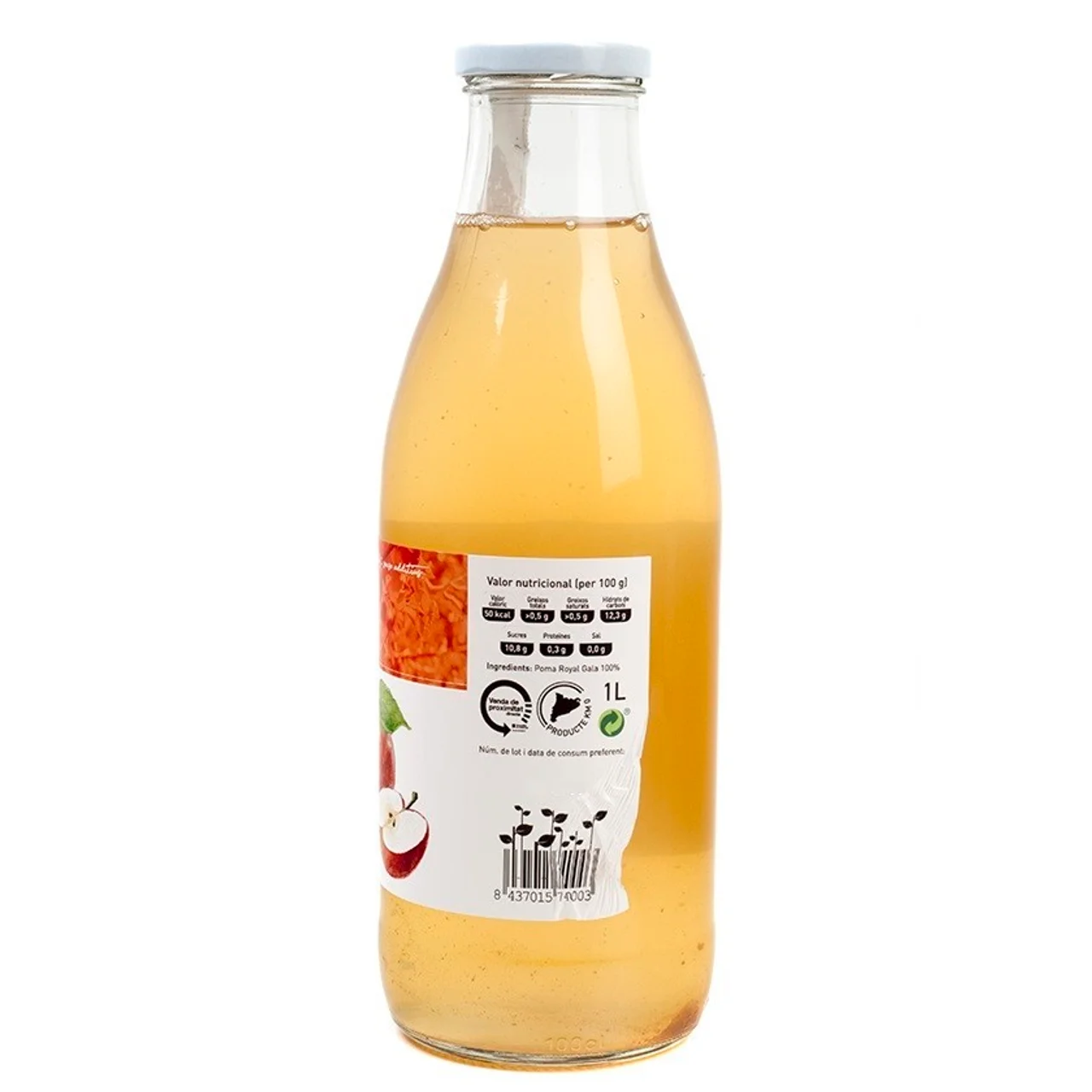 Zumo de manzana gala Km0 en botella