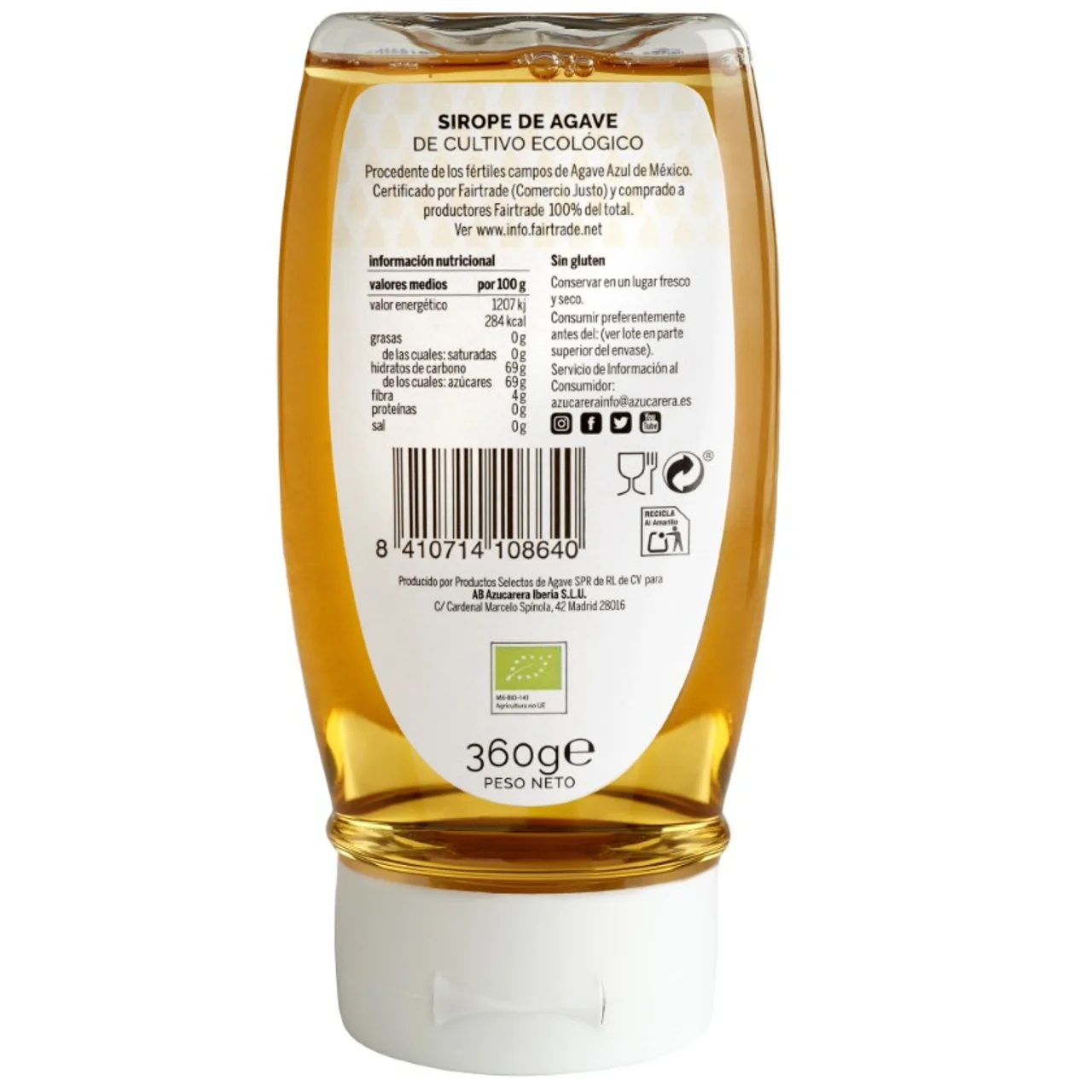 Sirope de ágave ecológico