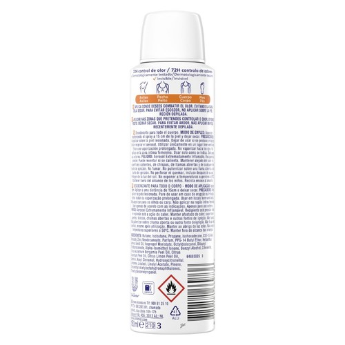 REXONA ALL BODY Desodorant corporal Fresh Citrus en esprai